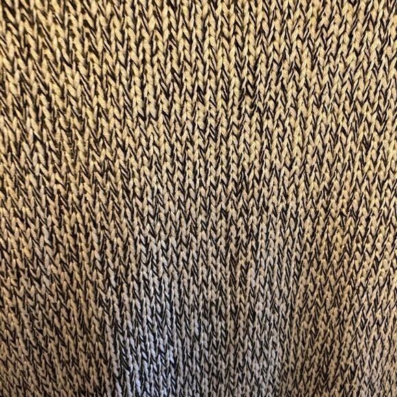 RD Style Grey Cream Speckled Long Sleeve Tight Knit Sweater Zipper Detail Size M - Picture 3 of 7